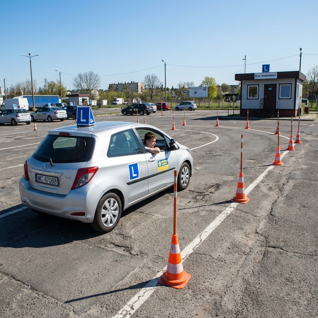 łuk na placu manewrowym – instrukcja krok po kroku i punkty odniesienia